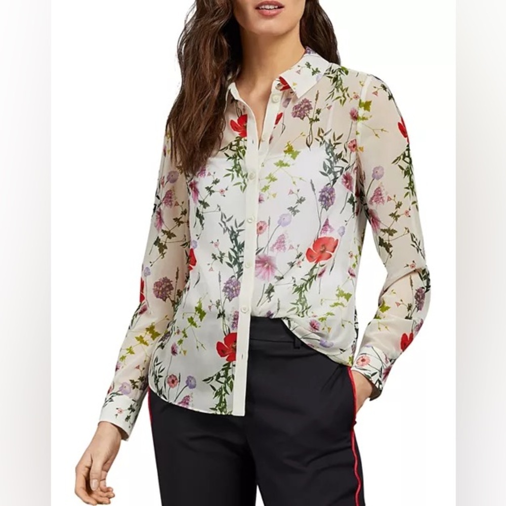 Ted baker Floral Shivany Hedgerow-Print Shirt, Ted 5/12 US